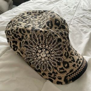 Leopard bling hat